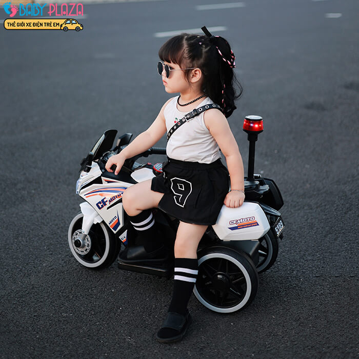 Xe mô tô điện trẻ em cảnh sát MNW-5189 18