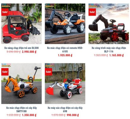 Có xe điện cho bé mô phỏng nghề nghiệp không?