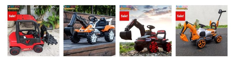 Các loại xe điện cho bé mô phỏng nghề nghiệp